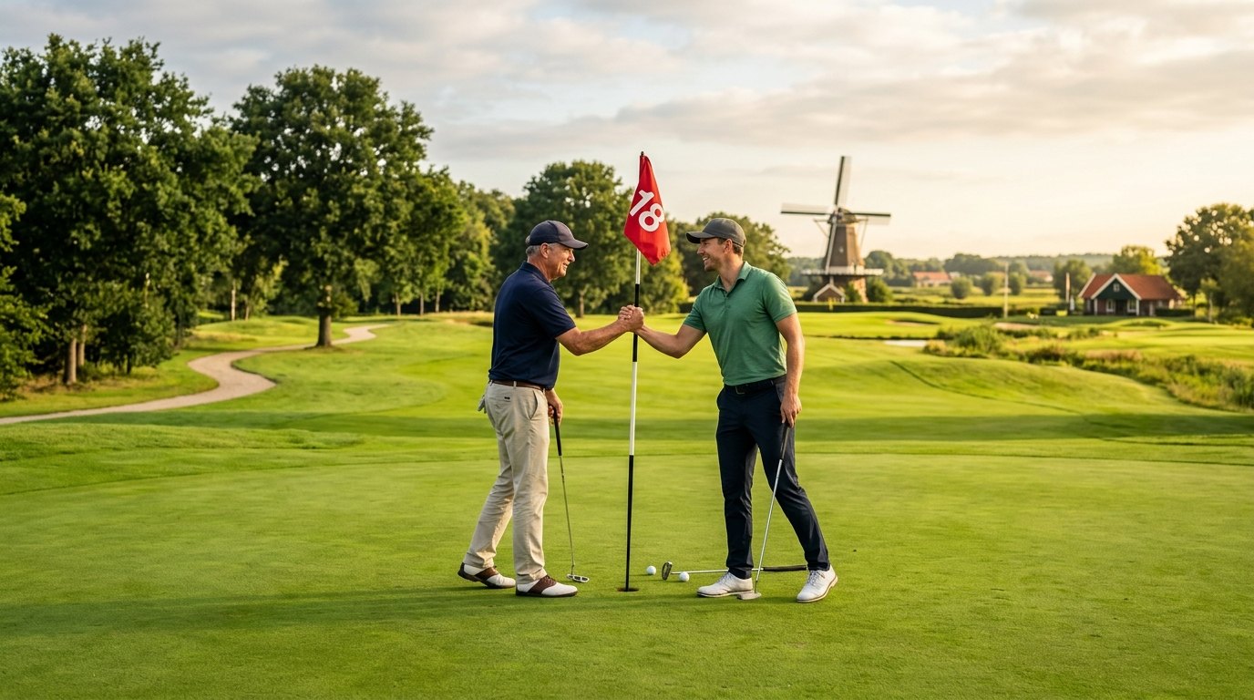 Illustratie bij golfregel 1: De Basis: Speel Eerlijk en Respectvol Golf