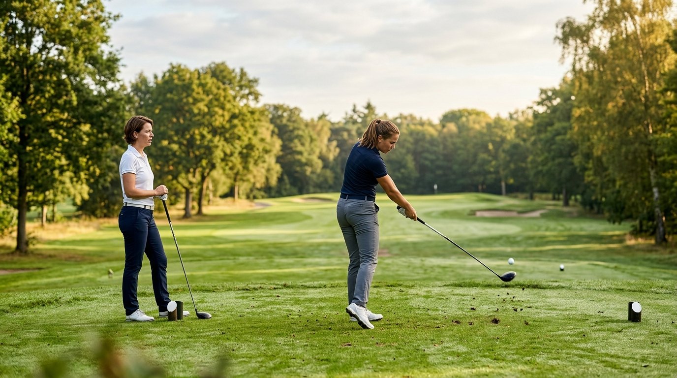 Illustratie bij golfregel 22: Samen golfen: De Foursomes Spelvorm